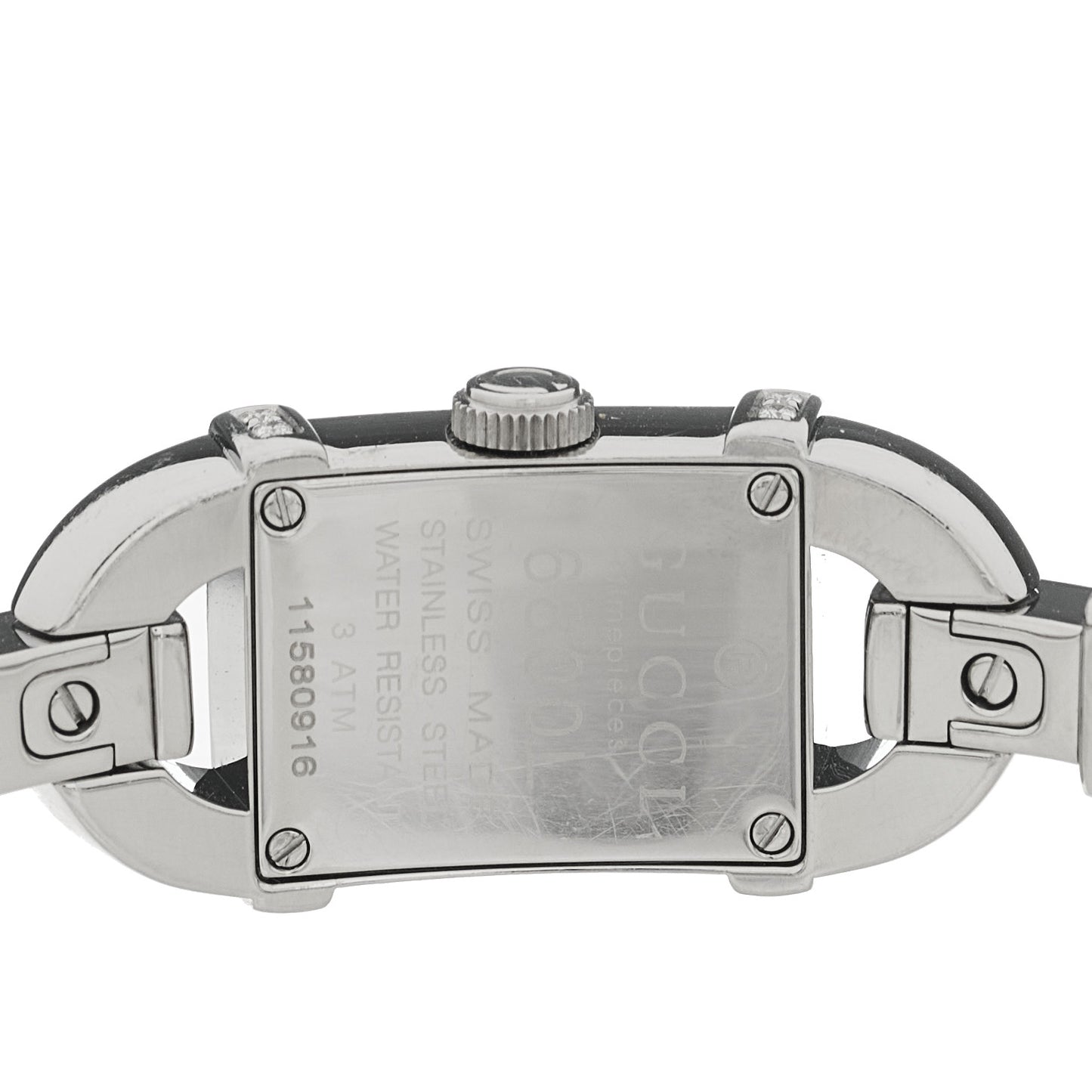 Stainless Steel Diamond 16mm 6800L Bamboo Quartz Watch Silver