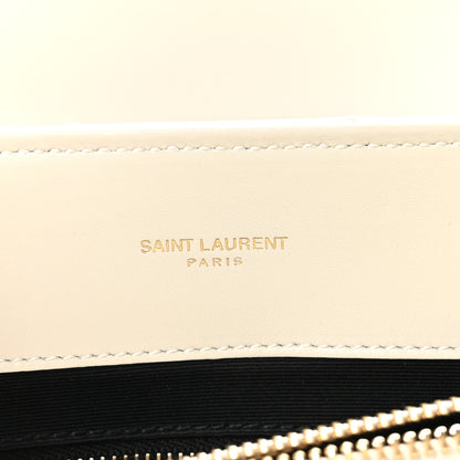 Saint Laurent Calfskin Y Quilted Monogram Medium Loulou Chain Satchel Crema Soft 7 of 11