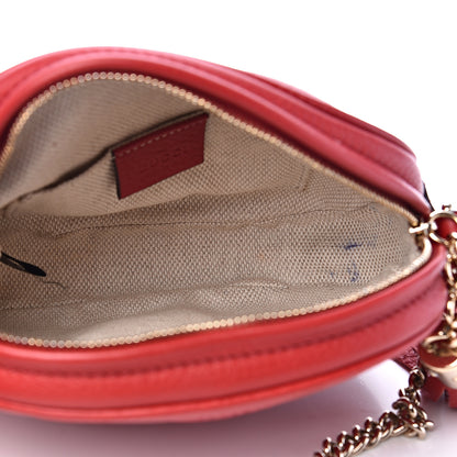 Gucci Pebbled Calfskin Mini Soho Chain Bag Tabasco Red 4 of 13