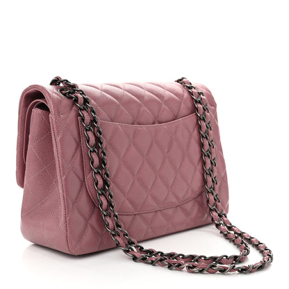 Chanel Caviar Quilted Jumbo Double Flap Light Purple 3 of 10