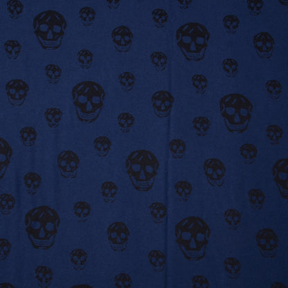 Alexander McQueen Wool Silk Cashmere Skull Scarf Black 1 of 7