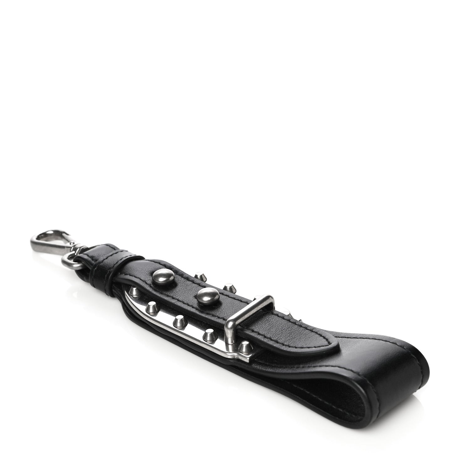 City Calfskin Cahier Chain Wristlet Clutch Black