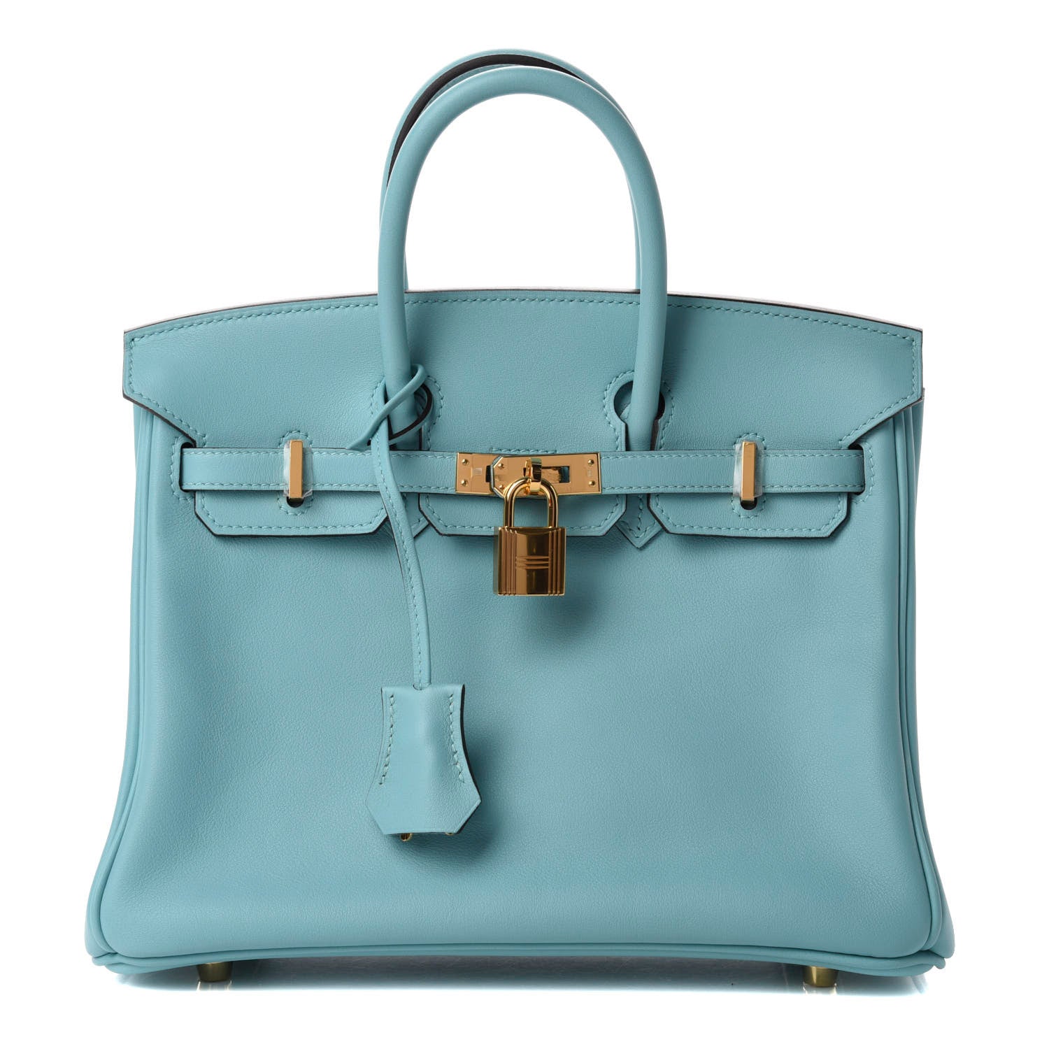 Hermes Swift Birkin 25 Bleu Atoll 1 of 14