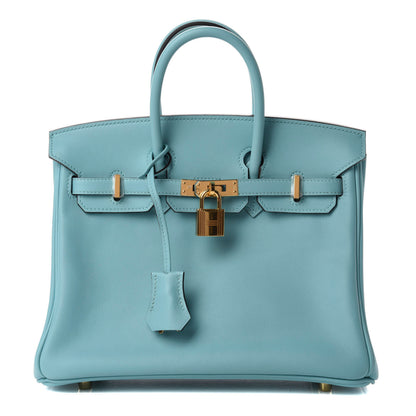Hermes Swift Birkin 25 Bleu Atoll 1 of 14