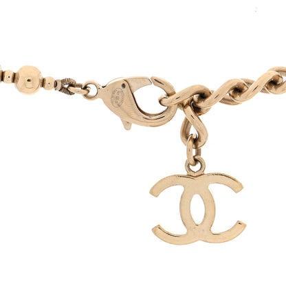 Chanel Metal Bead CC Necklace Gold 4 of 4