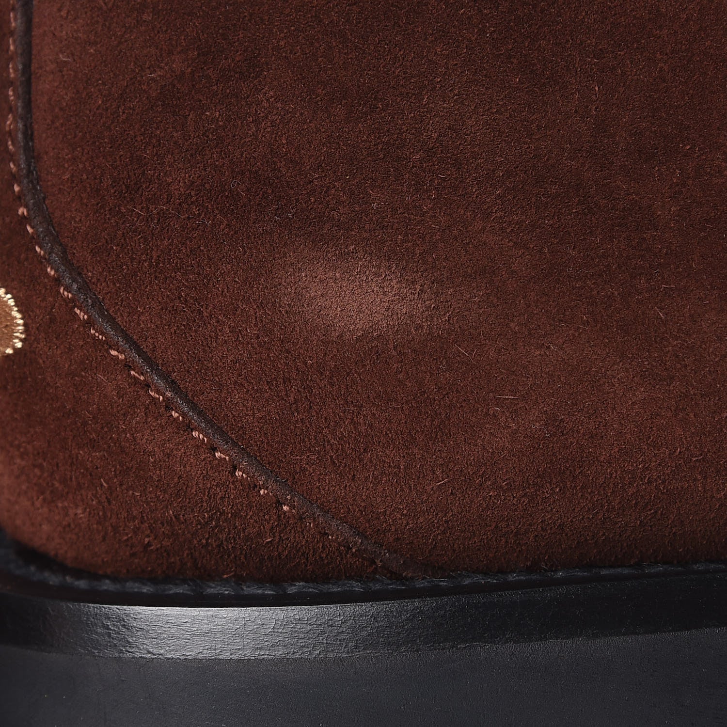 Gucci Suede Wool Mens Django Horsebit Booties 6.5 Brown 8 of 9