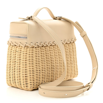 Loro Piana Wicker Calfskin North South L19 Extra Pocket Pouch Ivory 3 of 9