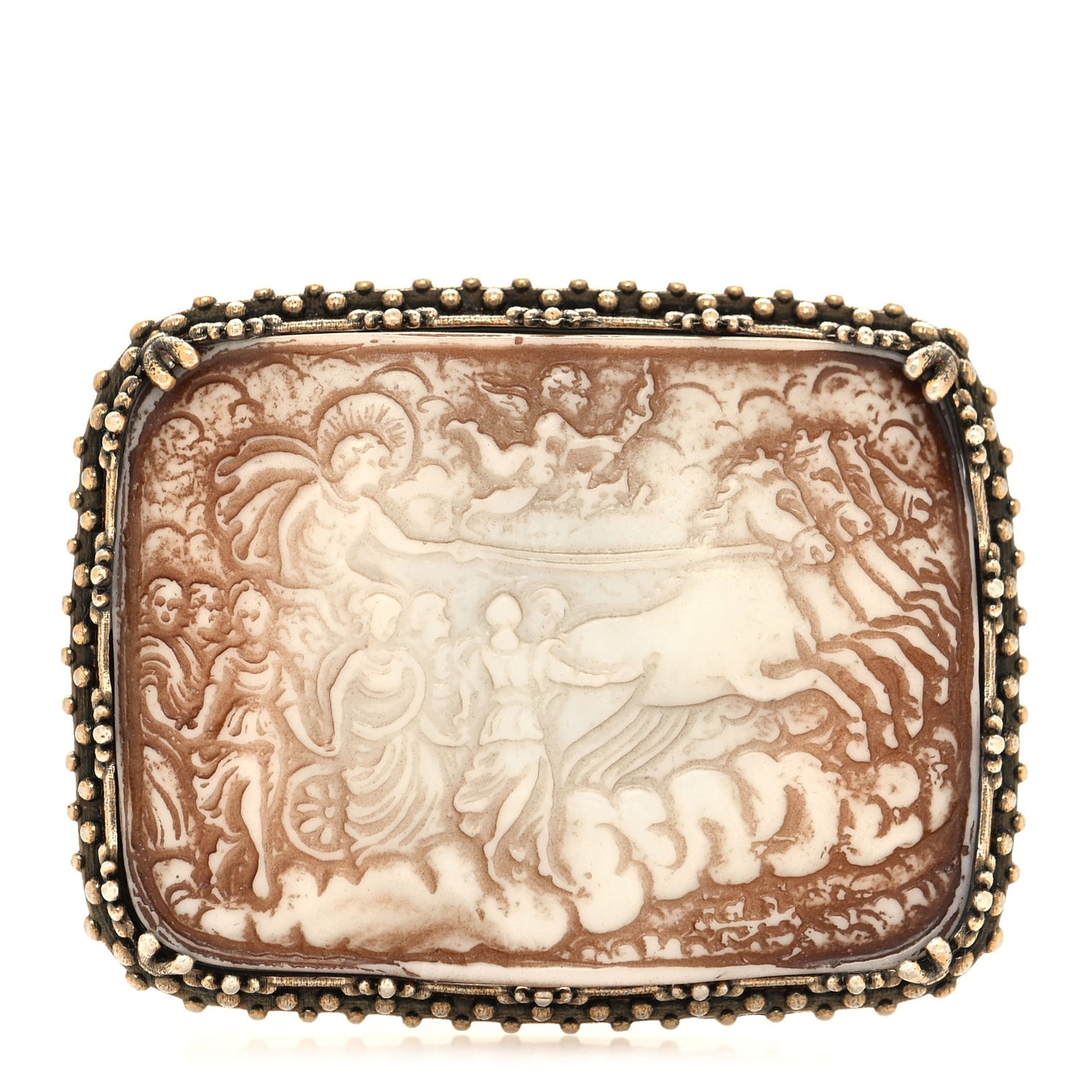 Resin Cameo Brooch
