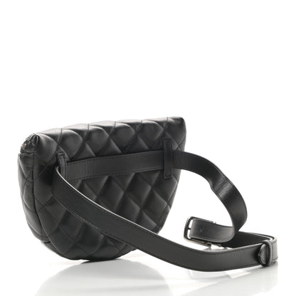 Chanel Calfskin Quilted Waist Belt Bag Black 3 of 11