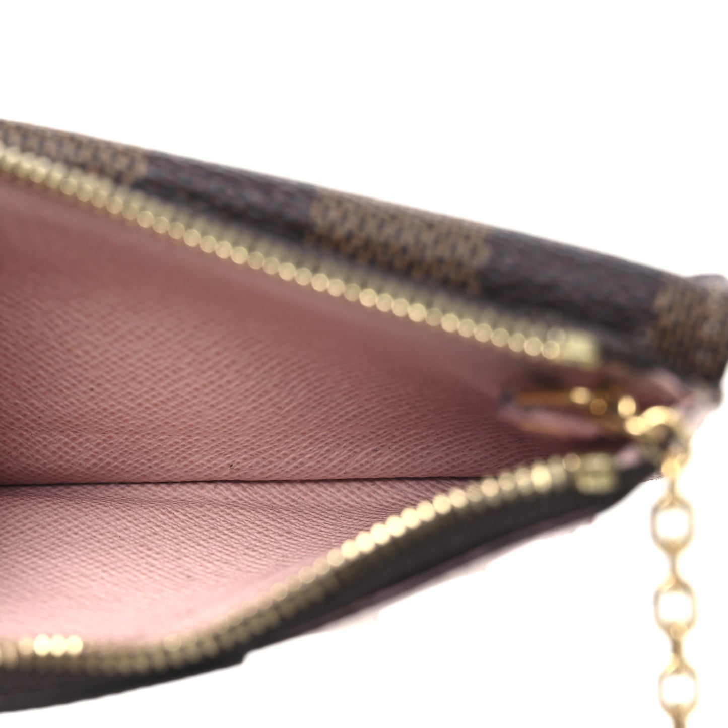 Damier Ebene Recto Verso Card Holder Rose Ballerine