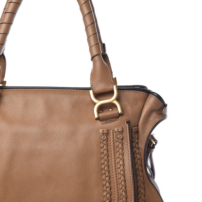 Chloe Calfskin Braided Medium Marcie Satchel Nut 11 of 17