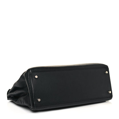 Hermes Taurillon Clemence Kelly Retourne 35 Black 4 of 19