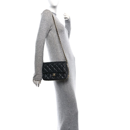 Chanel Lambskin Quilted CC Medium Dynasty Flap Black 2 of 10