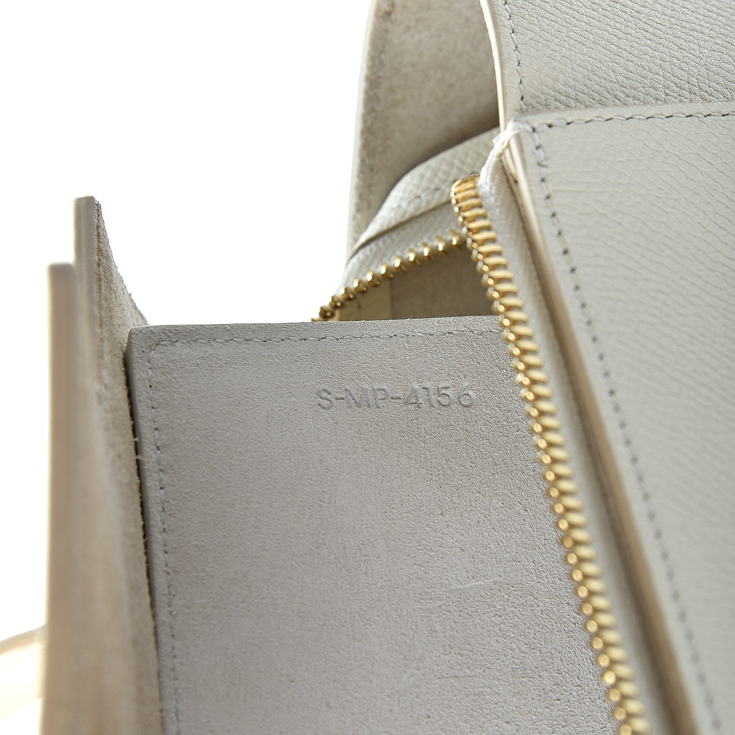 Celine Grained Calfskin Micro Belt Bag White 5 of 13