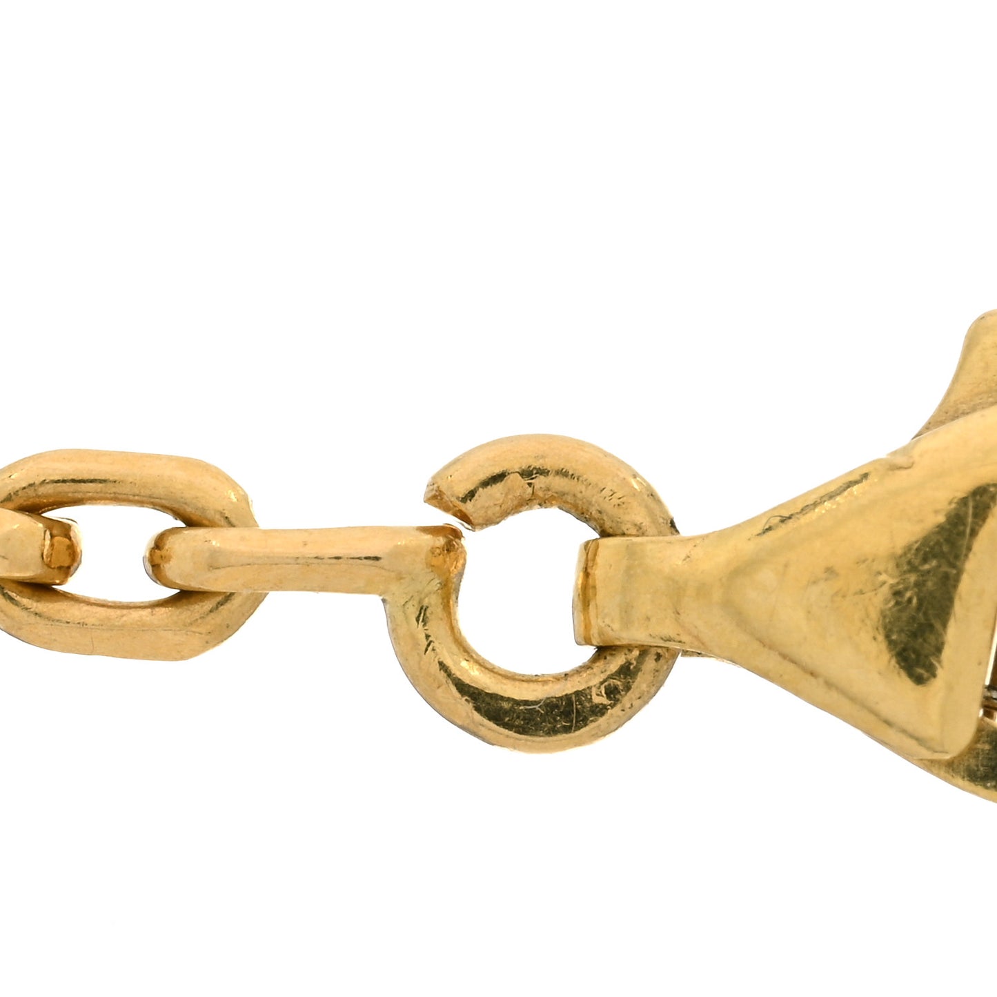 18K Yellow Gold Mother of Pearl 10 Motifs Vintage Alhambra Necklace