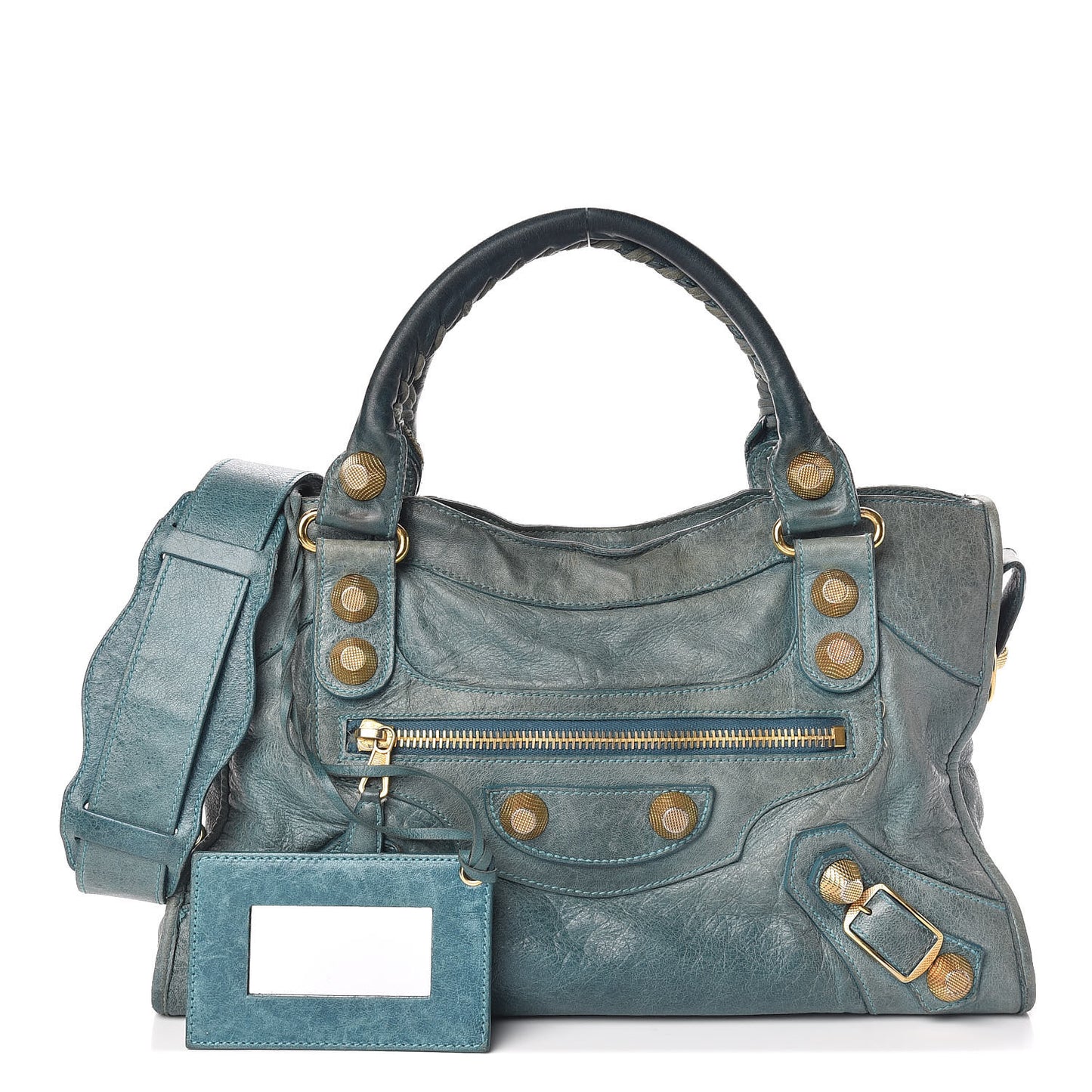 Agneau Giant 21 Gold Hardware City Aquamarine
