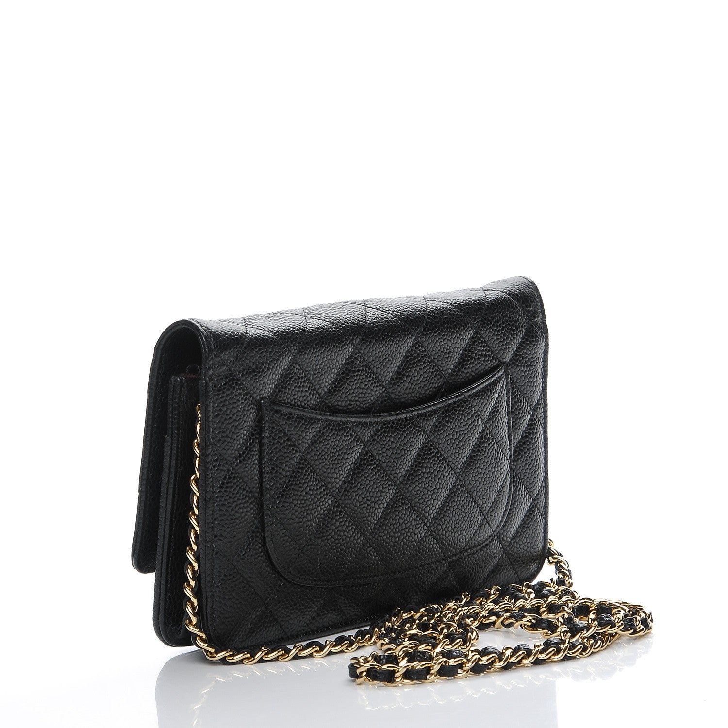 Chanel Caviar Quilted Wallet On Chain WOC Black 3 of 11