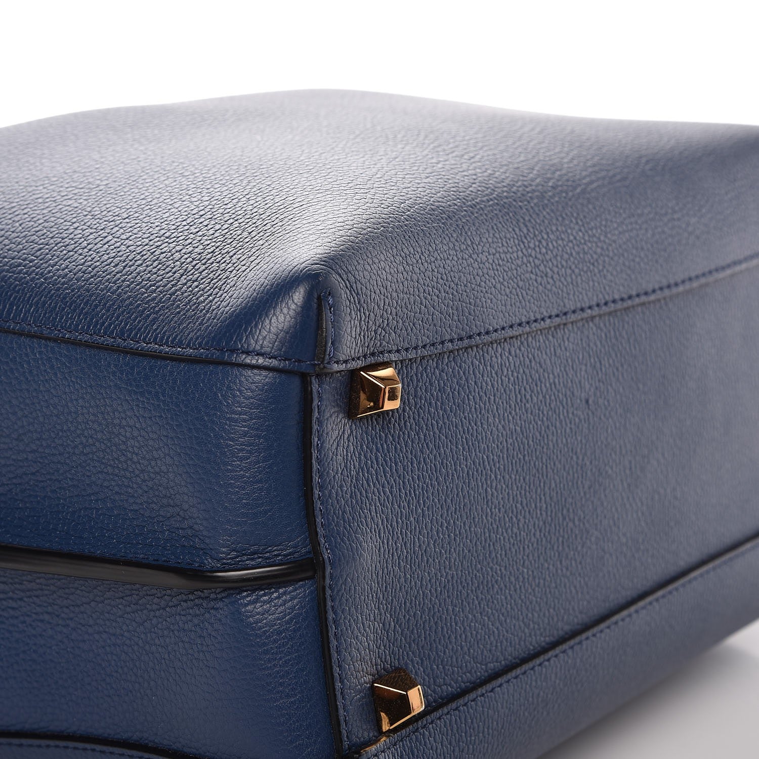 MCM Grained Calfskin Large Milla Hobo Navy Blue 18 of 18