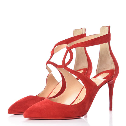 Christian Louboutin Veau Velours Rosas 85 Pumps 39 Loubi 3 of 10