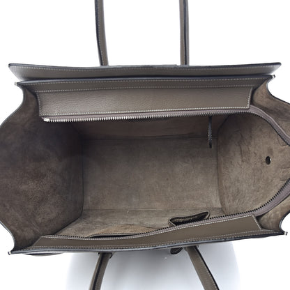 Celine Drummed Calfskin Mini Luggage Souris 5 of 11