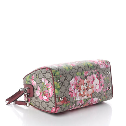 Gucci GG Supreme Monogram Blooms Small Boston Beige Multicolor Dry Rose 3 of 8
