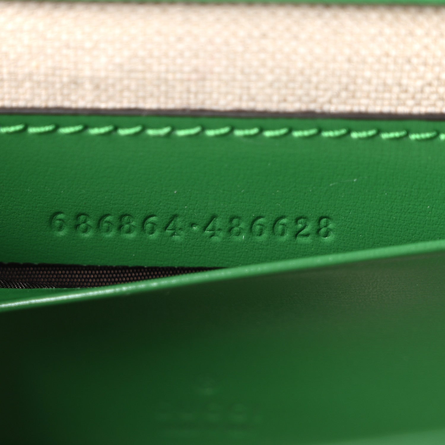 Gucci Boarded Dyana Lux Calfskin Mini Bamboo 1947 Top Handle Bag Spring Green 7 of 10