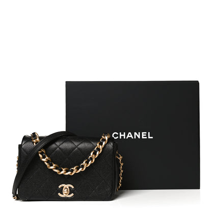 Chanel Caviar Quilted Small Fashion Therapy Flap Bag Black 13 of 13