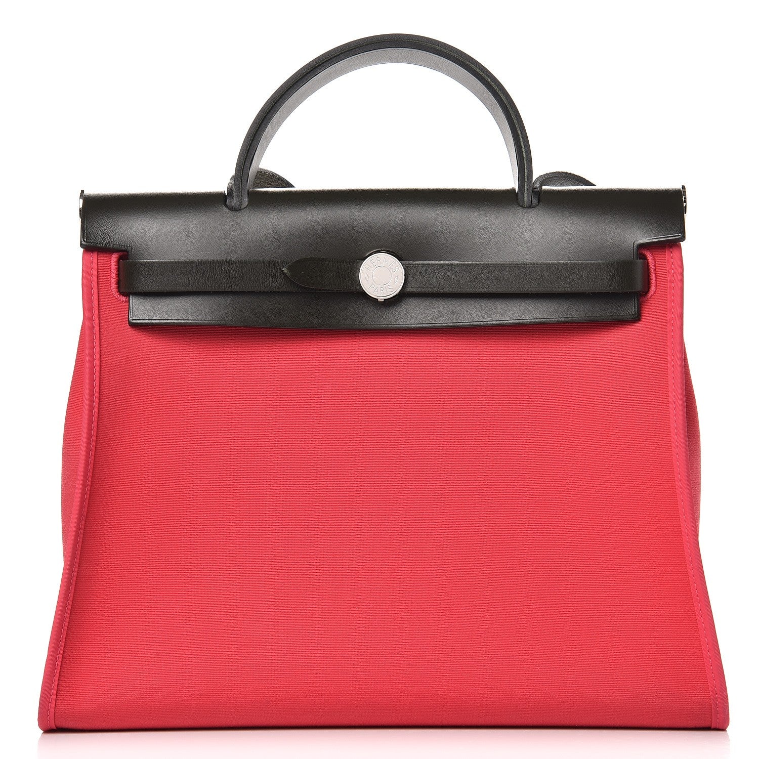 Hermes Toile Officer Vache Hunter Herbag Zip 31 PM Rose Extreme Kaki 1 of 12