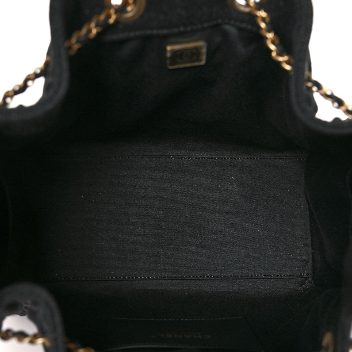 Chanel Washed Denim Quilted Small Chanel 25 Handbag Black 5 of 10