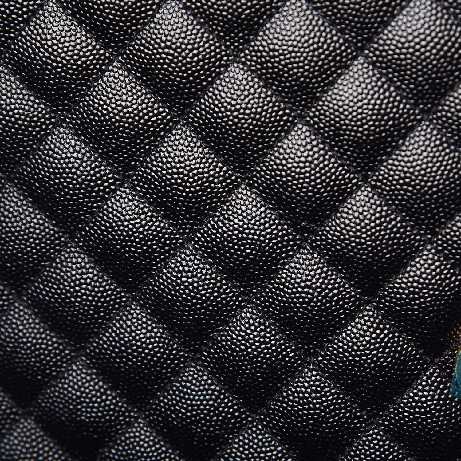 Saint Laurent Grain De Poudre Textured Mixed Matelasse Large Triquilt Monogram Satchel Black 11 of 11