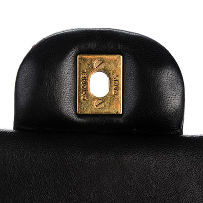 Chanel Lambskin Quilted Jumbo Double Flap Black 6 of 8