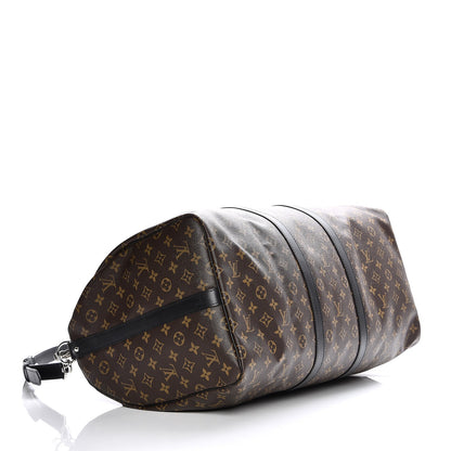 Louis Vuitton Monogram Macassar Keepall Bandouliere 55 4 of 7