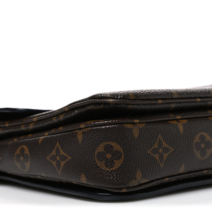 Louis Vuitton Monogram Braided Pochette Metis Safran 9 of 11