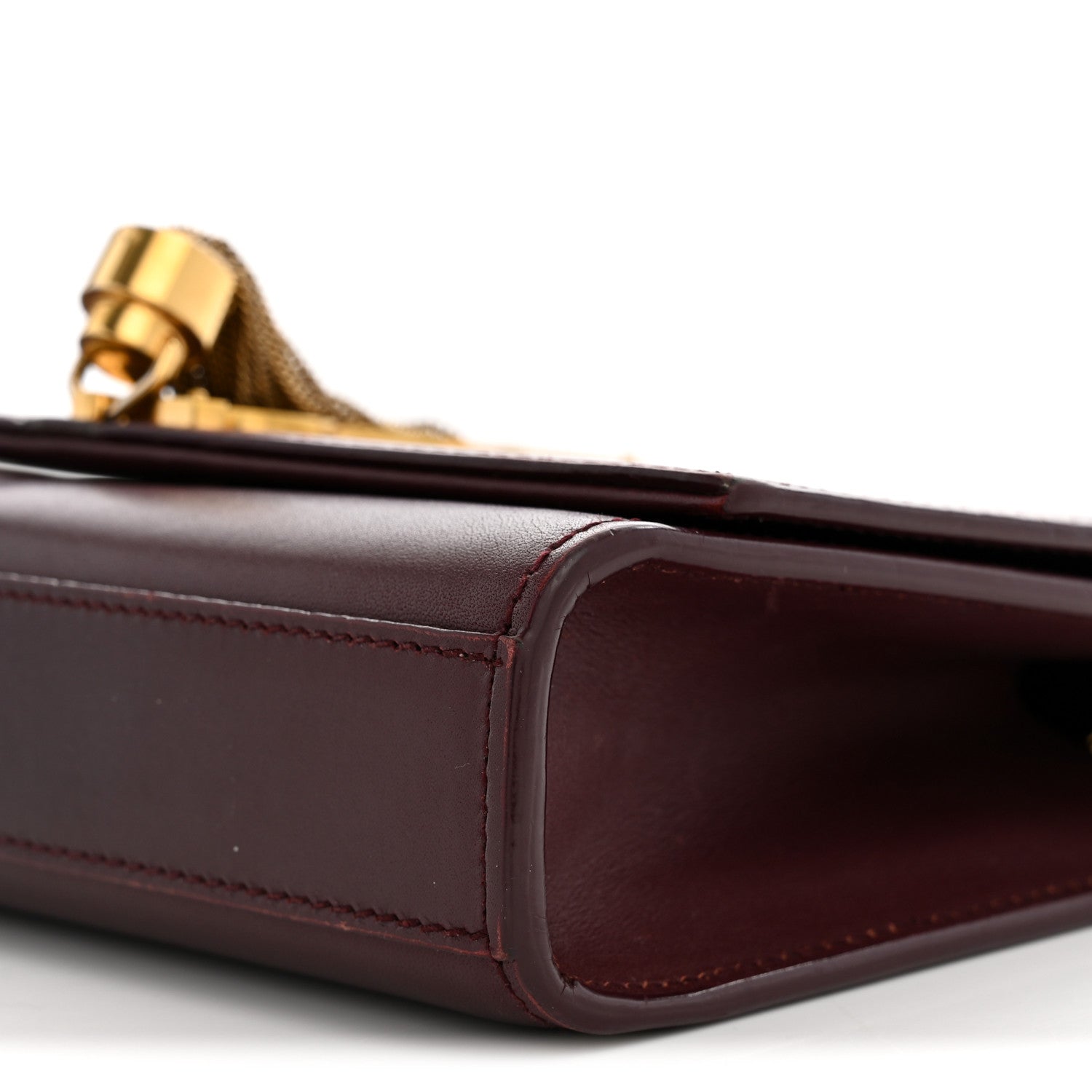 Saint Laurent Smooth Calfskin Small Classic Monogram Kate Tassel Satchel Rouge Legion 9 of 12