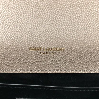 Saint Laurent Grain De Poudre Small Monogram Kate Satchel Nude Powder 6 of 10