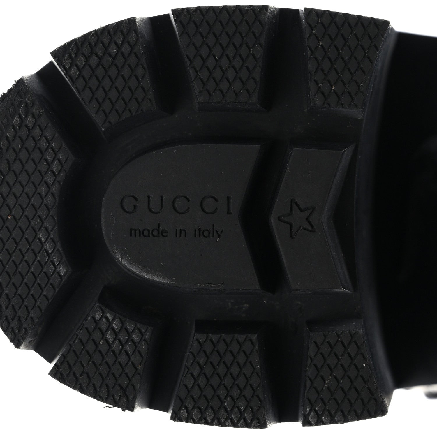 Gucci Tweed GG Monogram Lace Up Combat Ankle Boots 37.5 37.5 Black 6 of 10