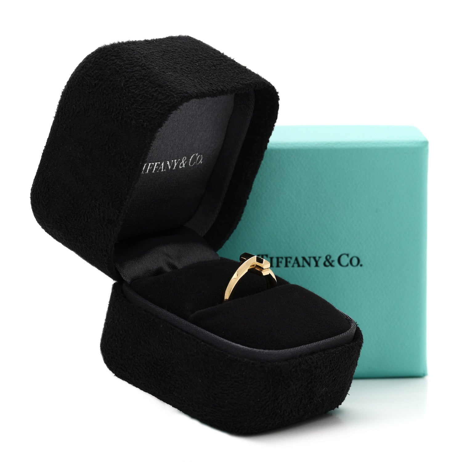 Tiffany 18K Yellow Gold Diamond 2.5mm T T1 Ring 49 5 5 of 5