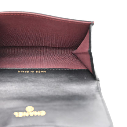 Chanel Lambskin Quilted Flap Card Holder Black 5 of 11