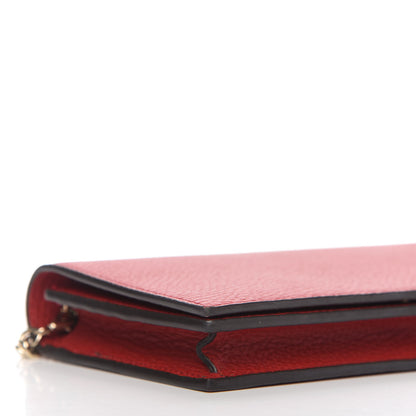 Gucci Dollar Calfskin Medium Betty Chain Wallet Tabasco 6 of 11