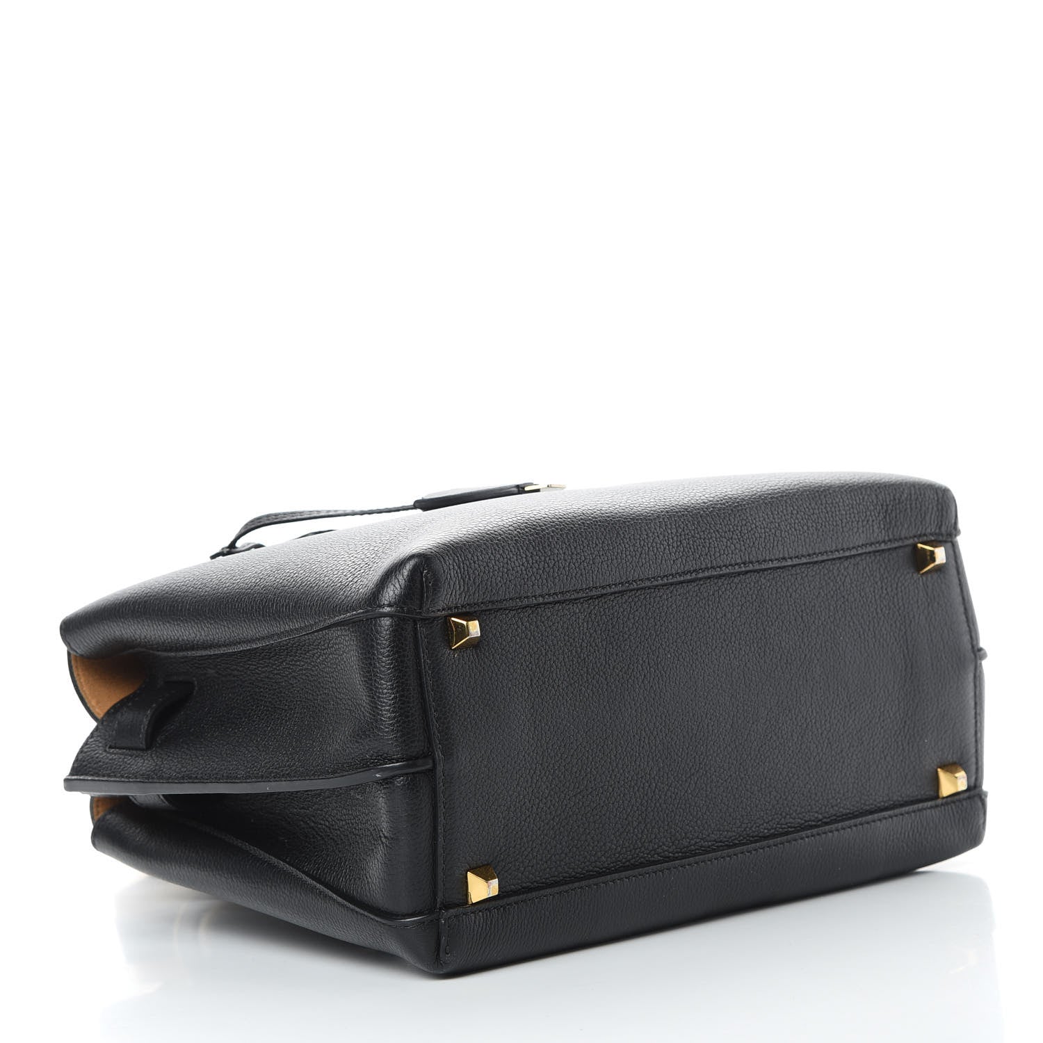 MCM Grained Calfskin Medium Milla Tote Black 4 of 15