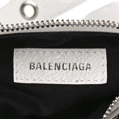 Balenciaga Agneau Arena Le Cagole Shoulder Bag XS Optic White 7 of 10