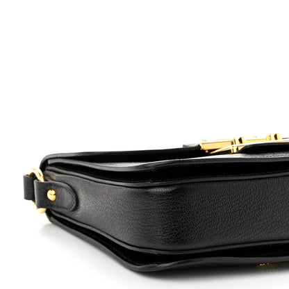 Miu Miu Goatskin Madras Small Crossbody Bag Black 7 of 11