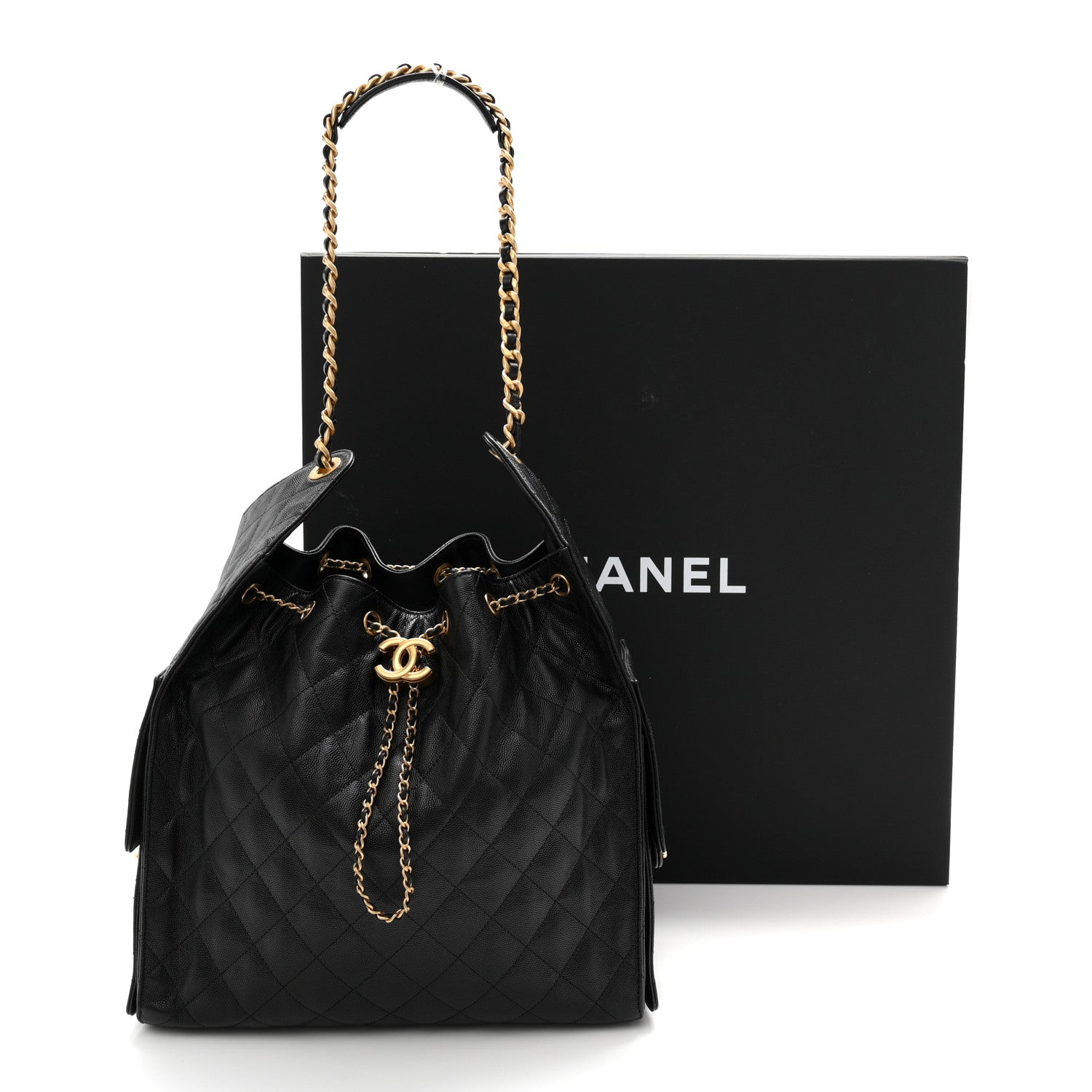 Chanel Caviar Quilted Medium Chanel 25 Handbag Black 12 of 12