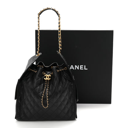 Chanel Caviar Quilted Medium Chanel 25 Handbag Black 12 of 12