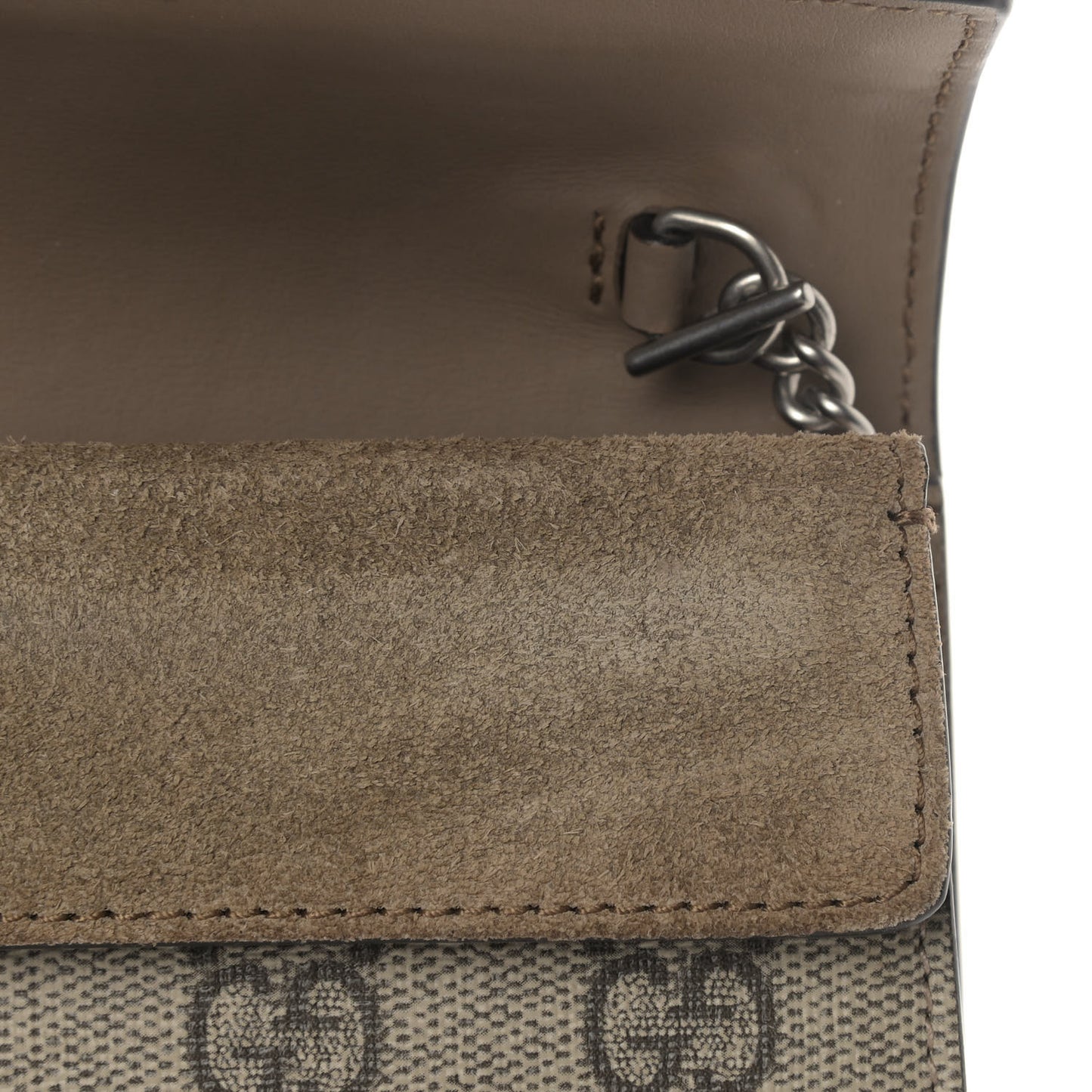 GG Supreme Monogram Super Mini Dionysus Shoulder Bag Taupe