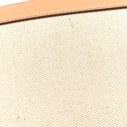 Prada Linen Vitello Medium Logo Tote Natural 11 of 11