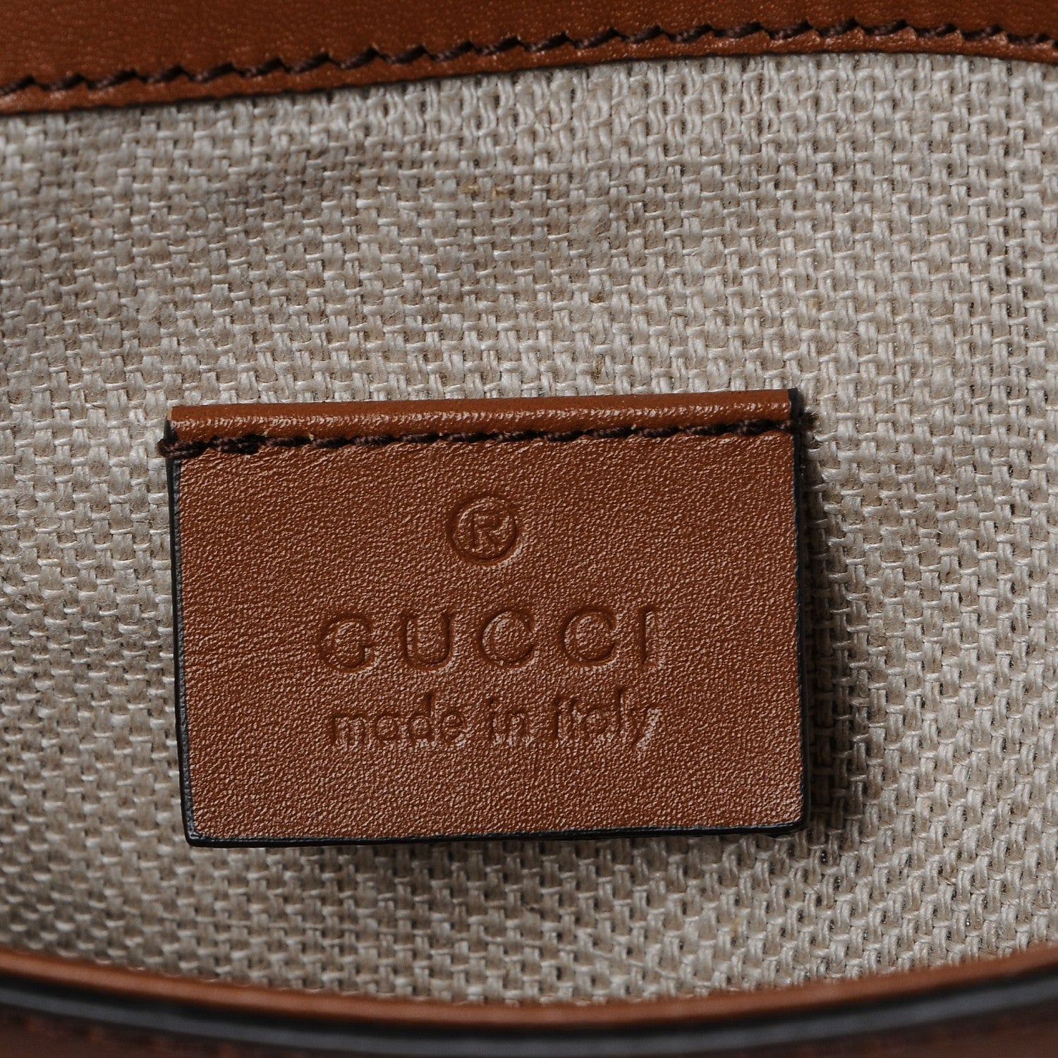 Gucci Monogram Small Lady Web Shoulder Bag Beige Cuir 6 of 7