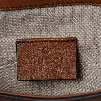 Gucci Monogram Small Lady Web Shoulder Bag Beige Cuir 6 of 7