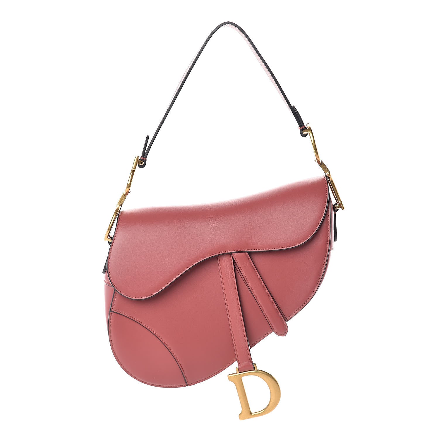 Christian Dior Calfskin Saddle Bag Pink 1 of 9