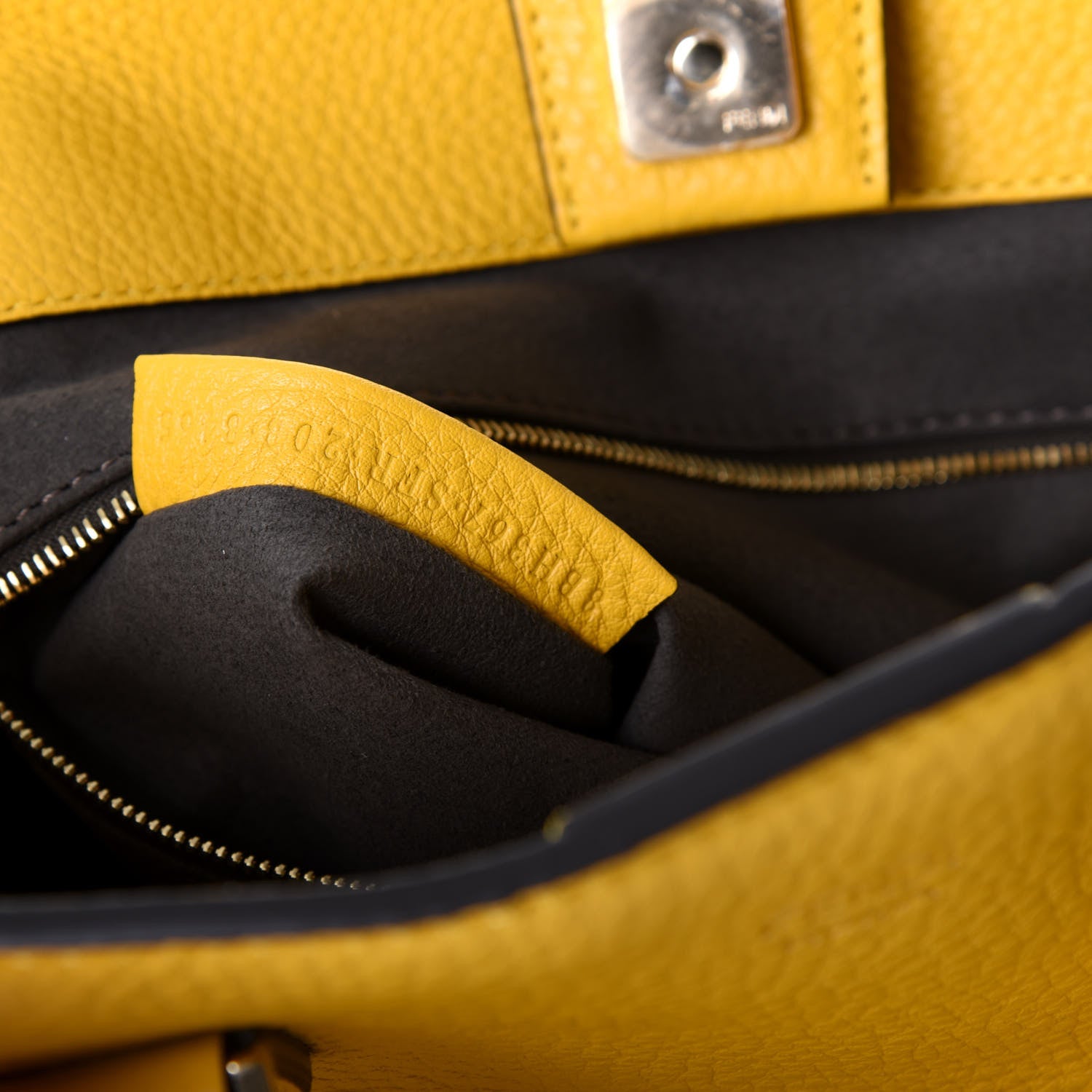 Fendi Cuoio Romano Selleria Small FF Tote Sunflower 6 of 10